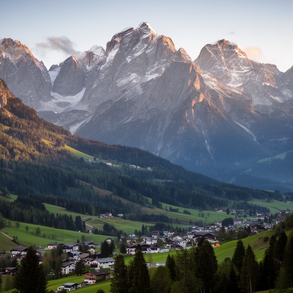 AI-generated illustration of Bavarian Alps