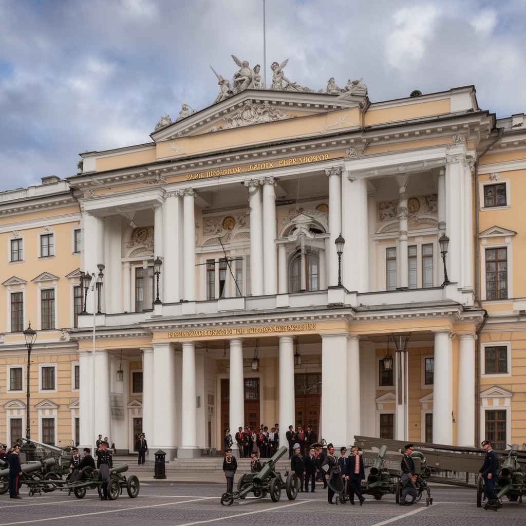 AI-generated illustration of Artillery School of Saint Petersburg