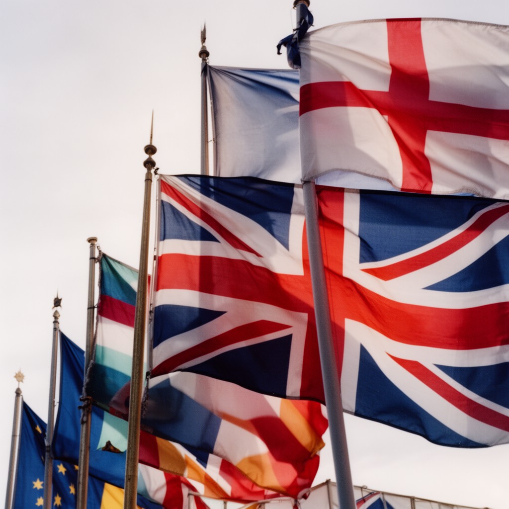 AI-generated illustration of Flags of the United Kingdom