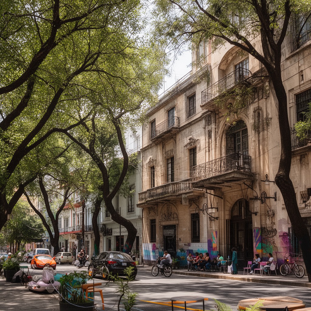 AI-generated illustration of Colonia Condesa