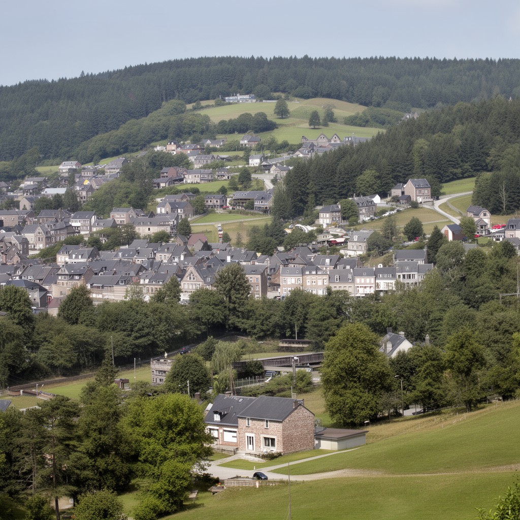AI-generated illustration of Houffalize