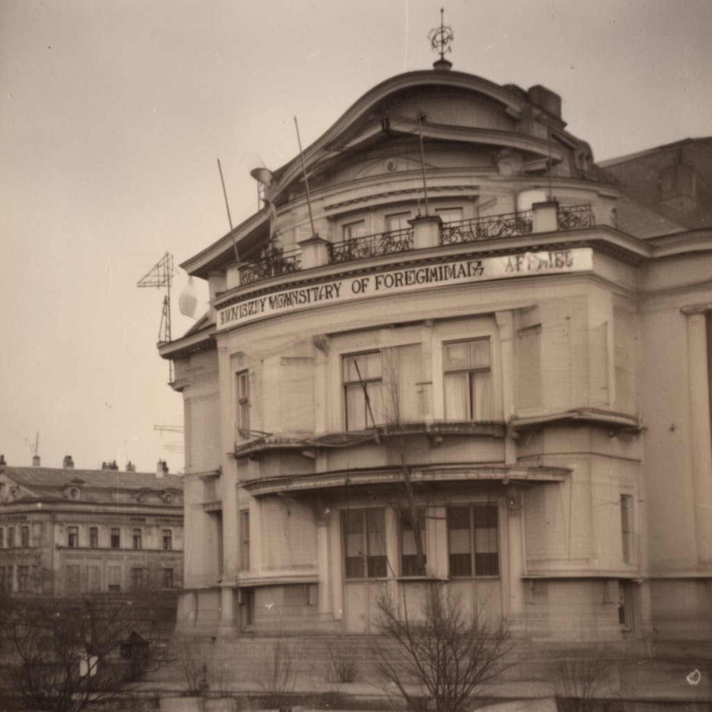 AI-generated illustration of Polish Ministry of Foreign Affairs in exile