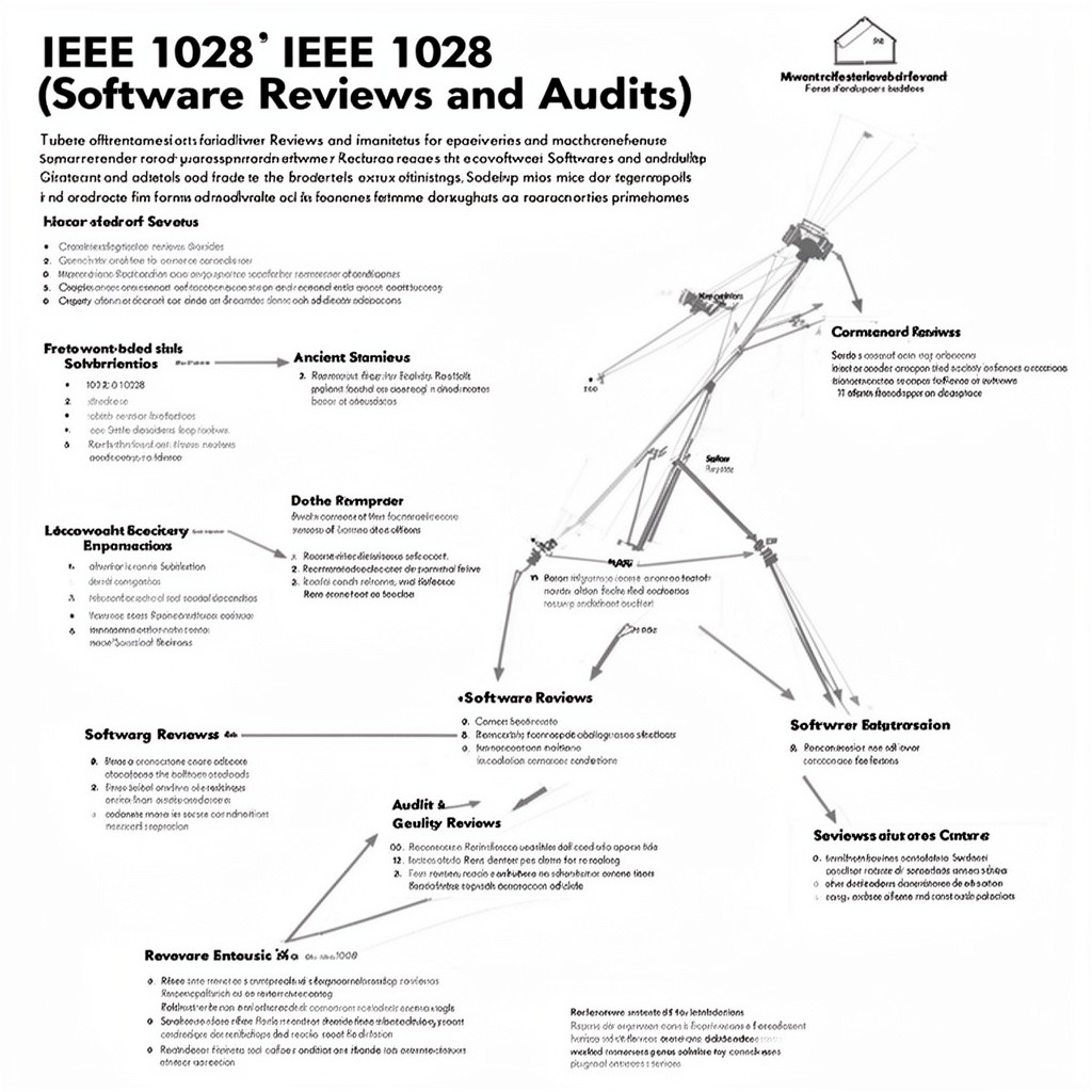 AI-generated illustration of IEEE 1028 (Software Reviews and Audits)