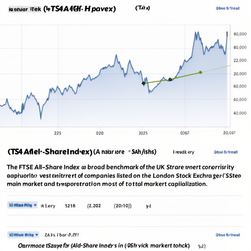 AI-generated illustration of FTSE All-Share Index