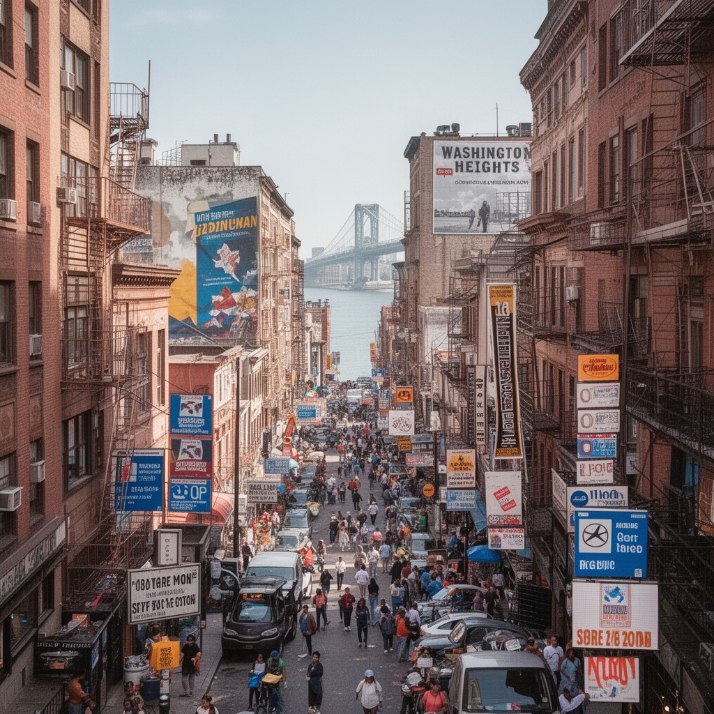 AI-generated illustration of Washington Heights