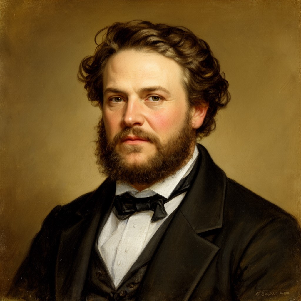 AI-generated illustration of Ludwig Feuerbach