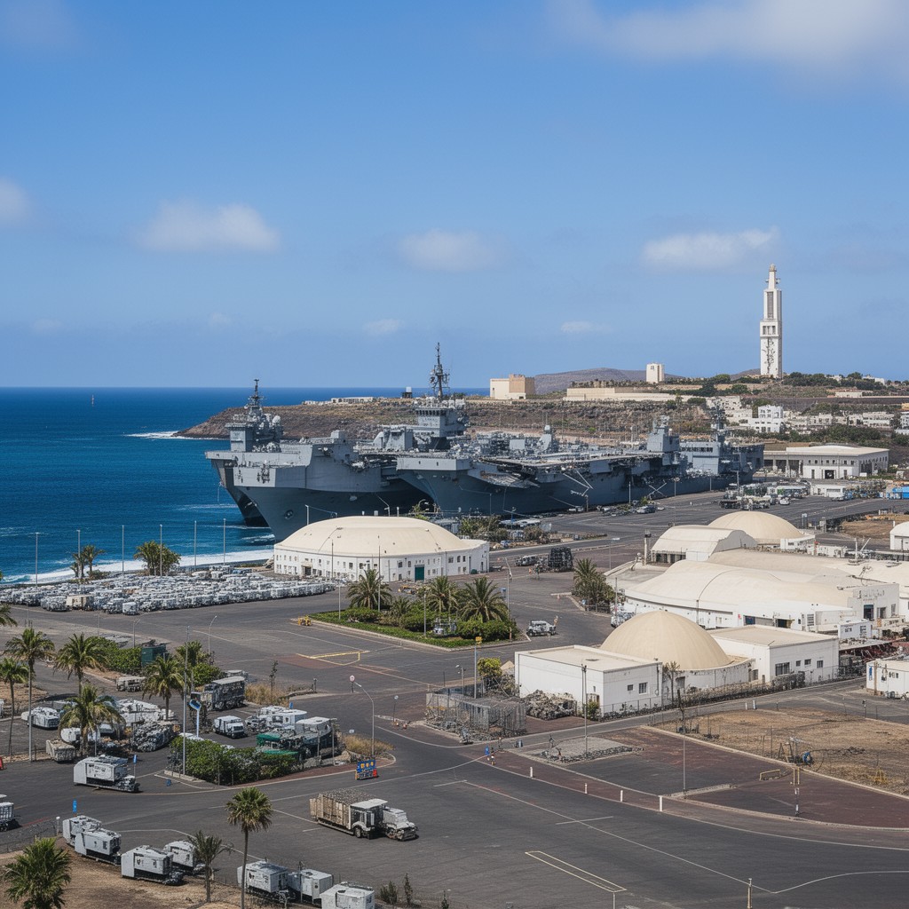 AI-generated illustration of Las Palmas Naval Base