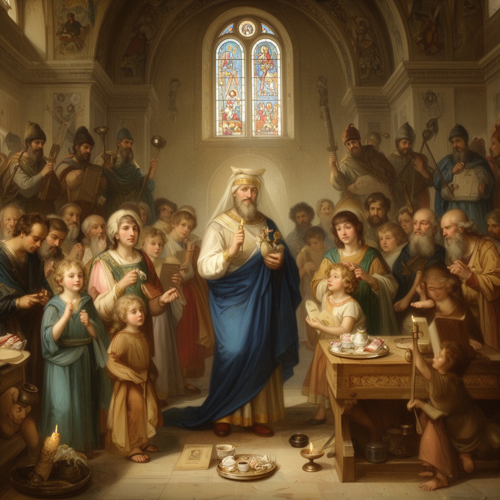 AI-generated illustration of Feast of the Entry of the Theotokos into the Temple