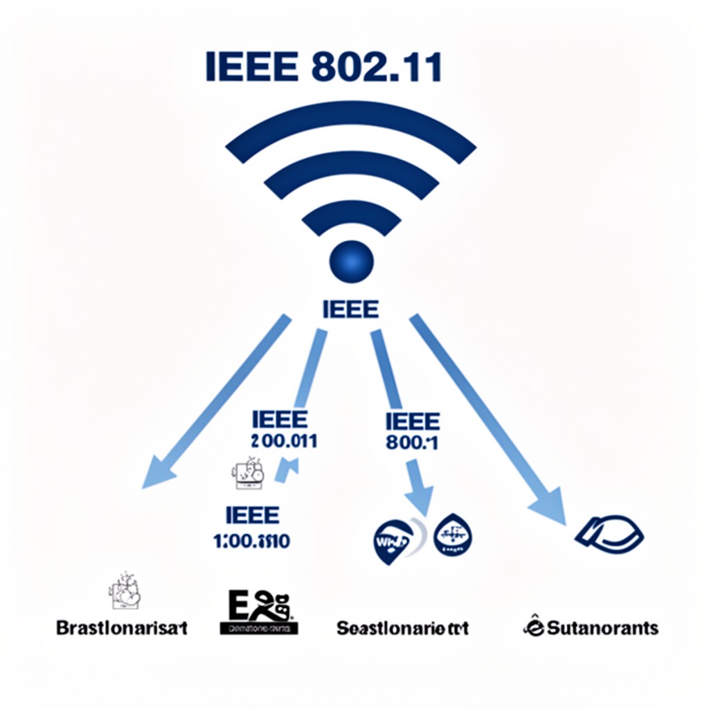 AI-generated illustration of IEEE 802.11
