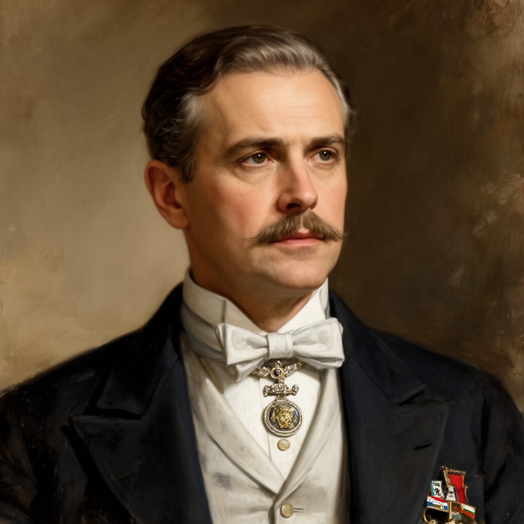 AI-generated illustration of Umberto II of Italy