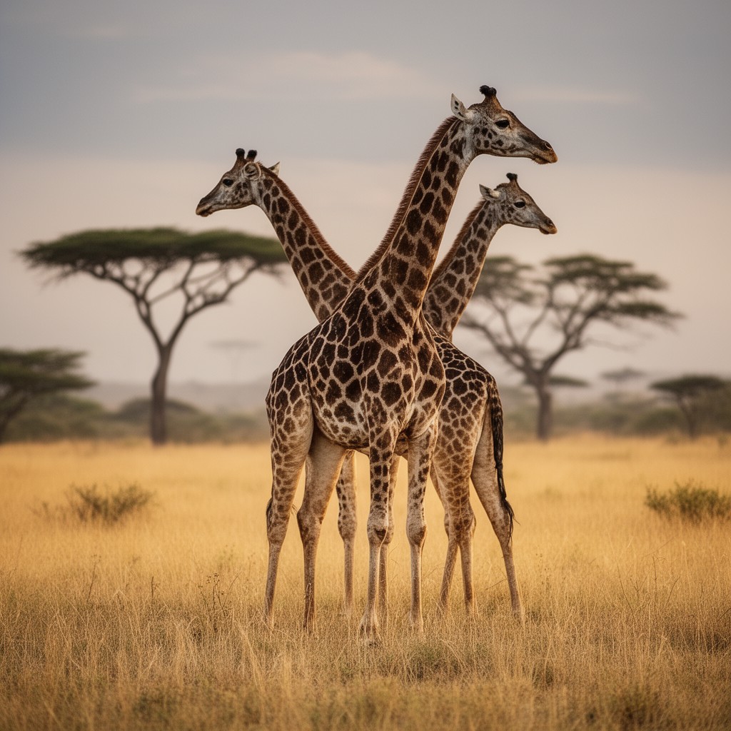 AI-generated illustration of Giraffidae
