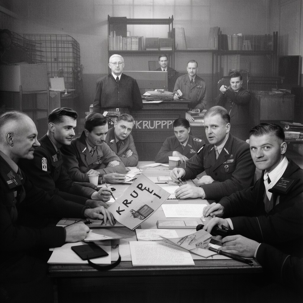 AI-generated illustration of Krupp Trial