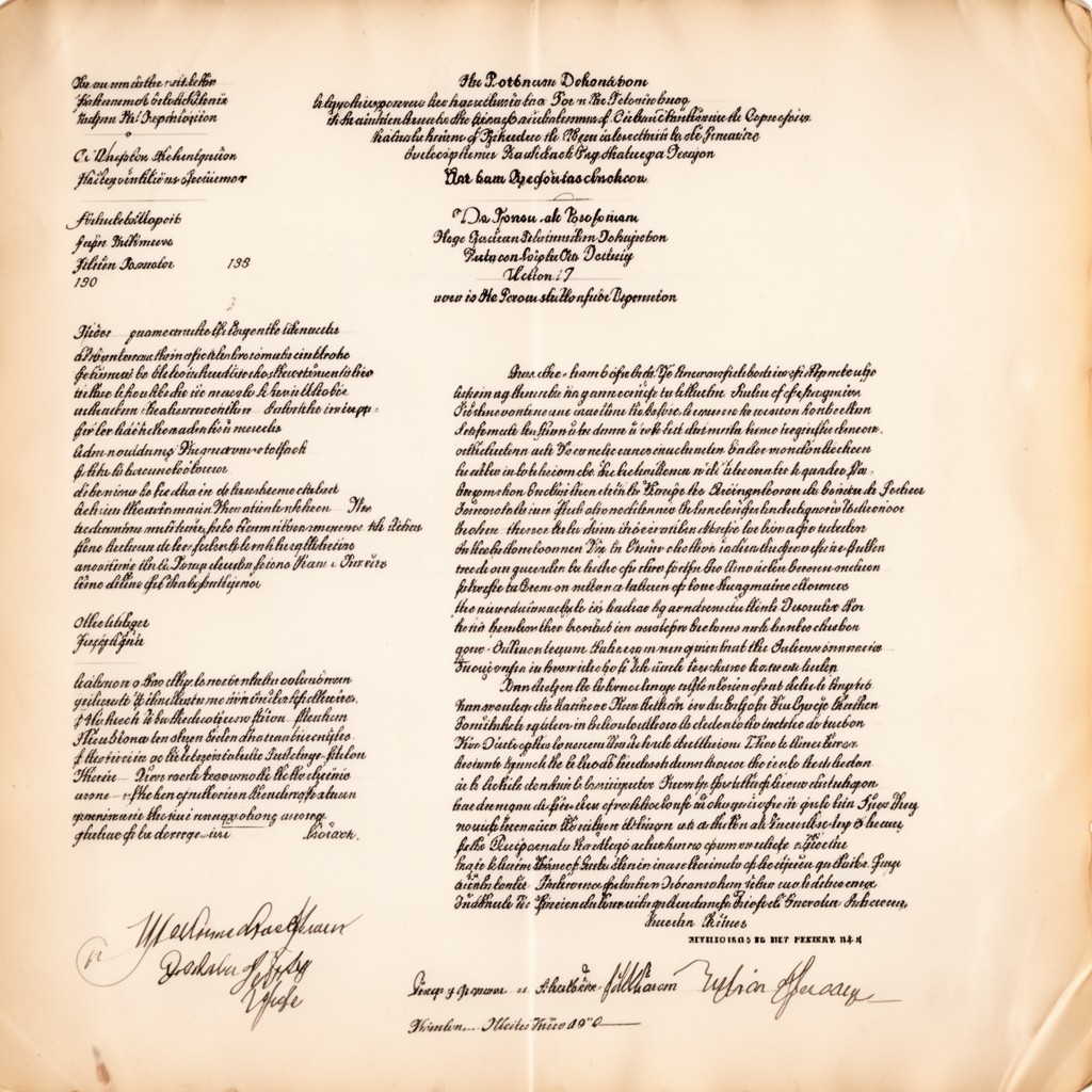 AI-generated illustration of Potsdam Declaration