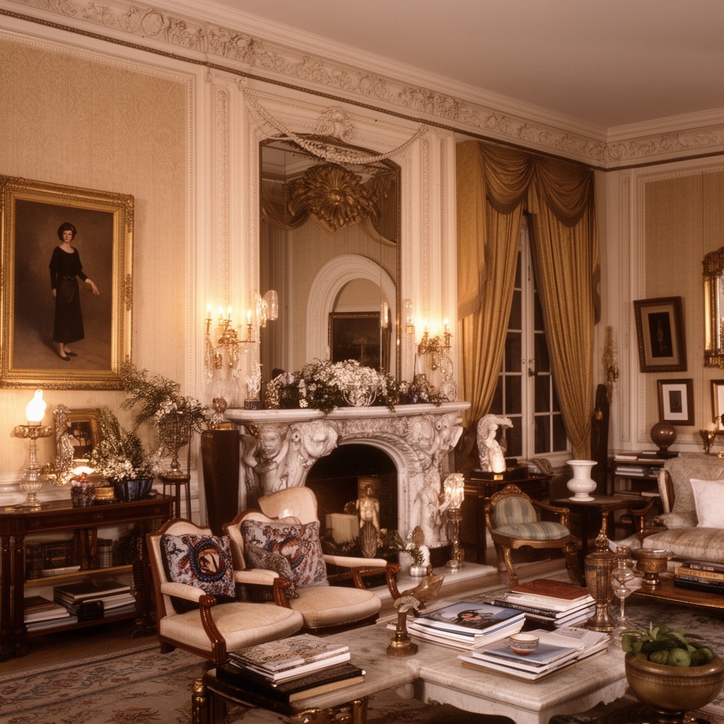 AI-generated illustration of Jacqueline Kennedy’s White House restoration