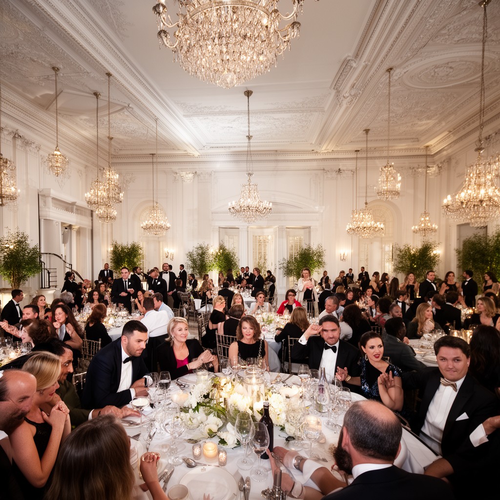 AI-generated illustration of White House social functions