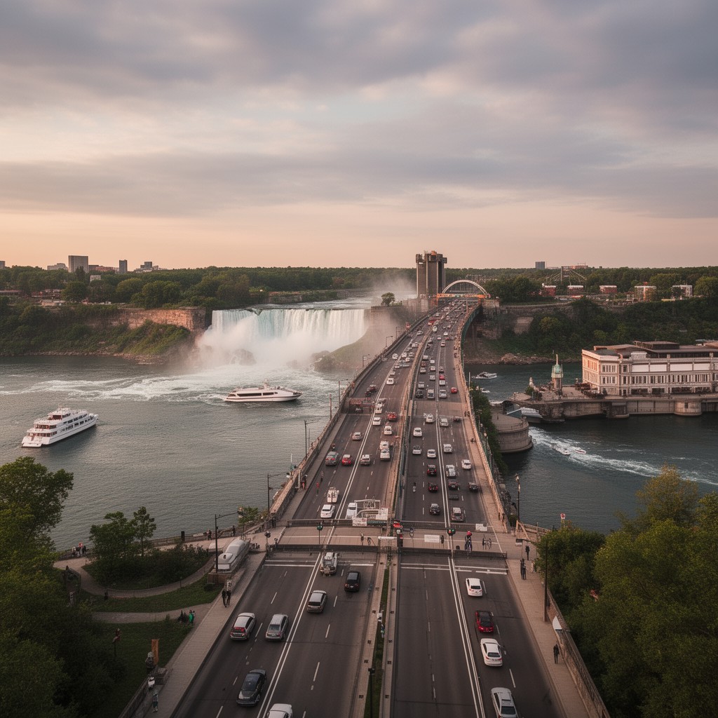 AI-generated illustration of Welland Canal