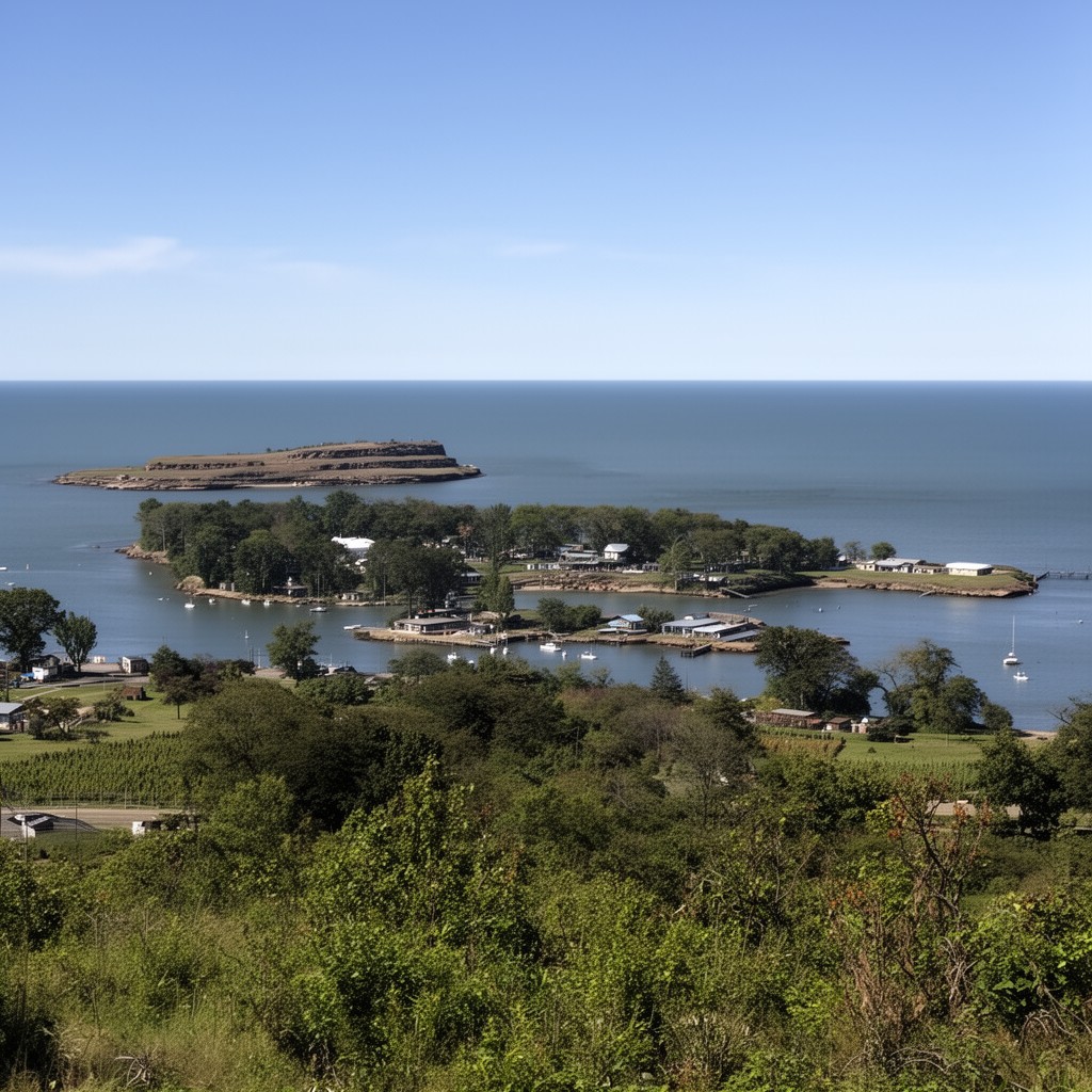 AI-generated illustration of Lake Erie Islands