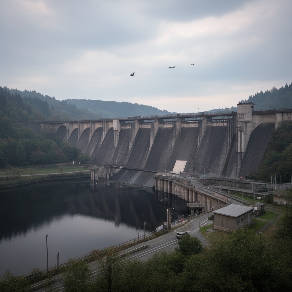 AI-generated illustration of Möhne Dam