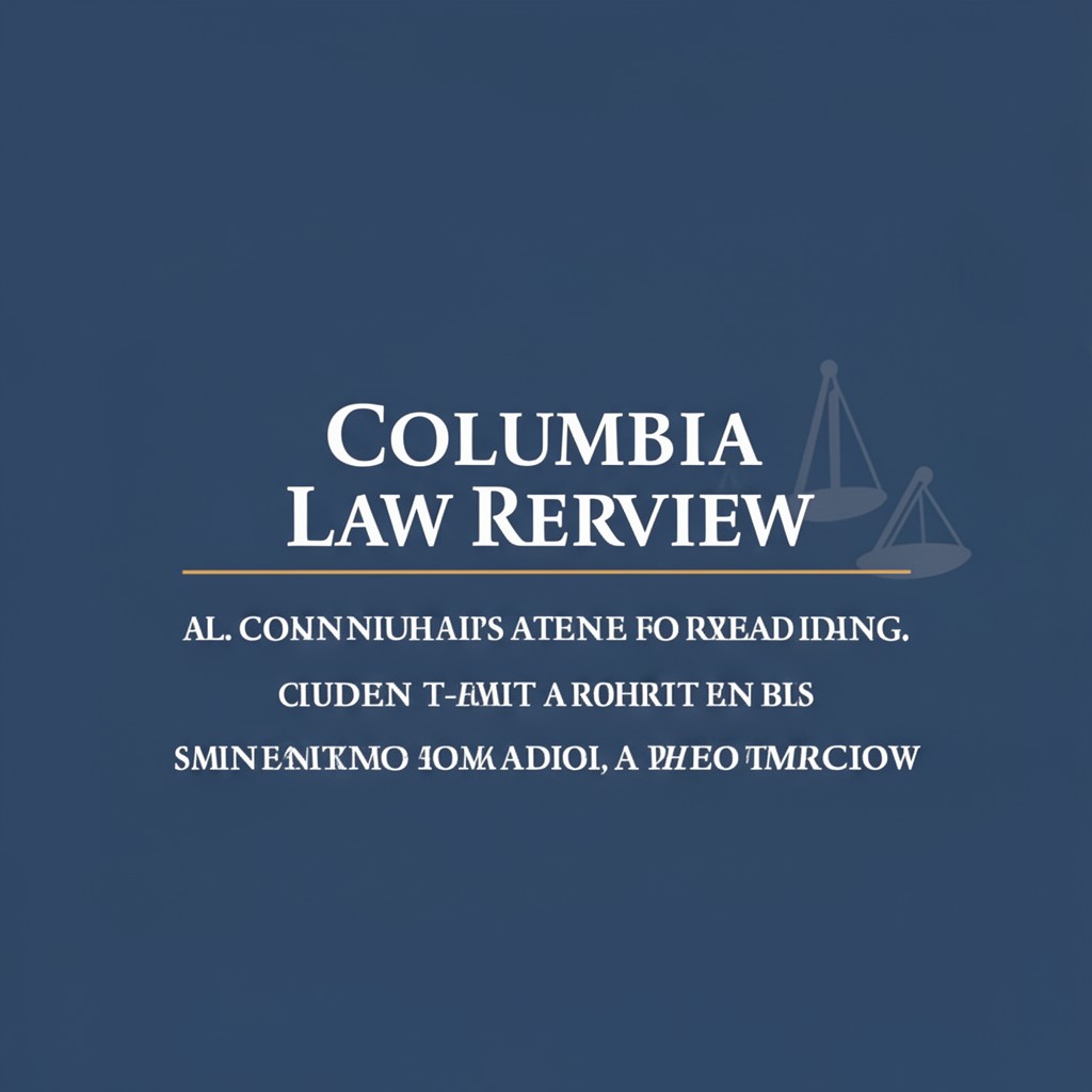 AI-generated illustration of Columbia Law Review