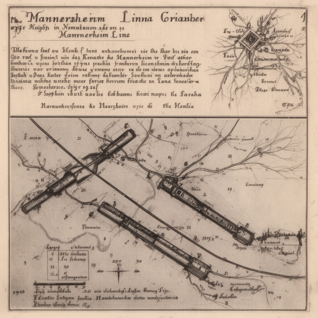 AI-generated illustration of Mannerheim Line