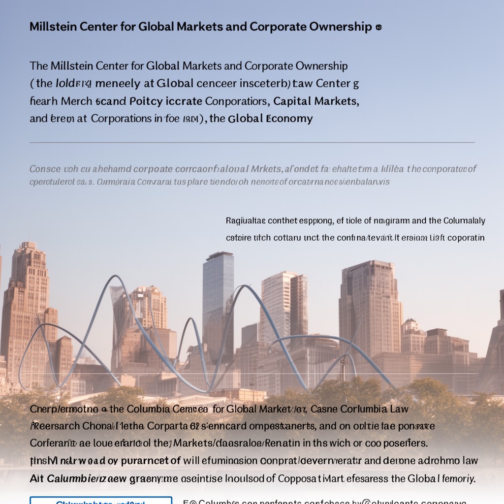 AI-generated illustration of Millstein Center for Global Markets and Corporate Ownership