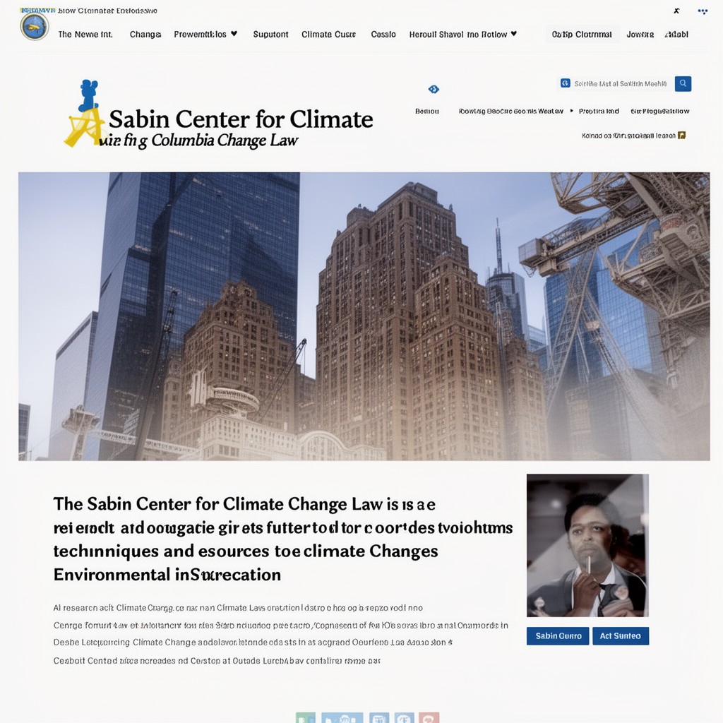 AI-generated illustration of Sabin Center for Climate Change Law