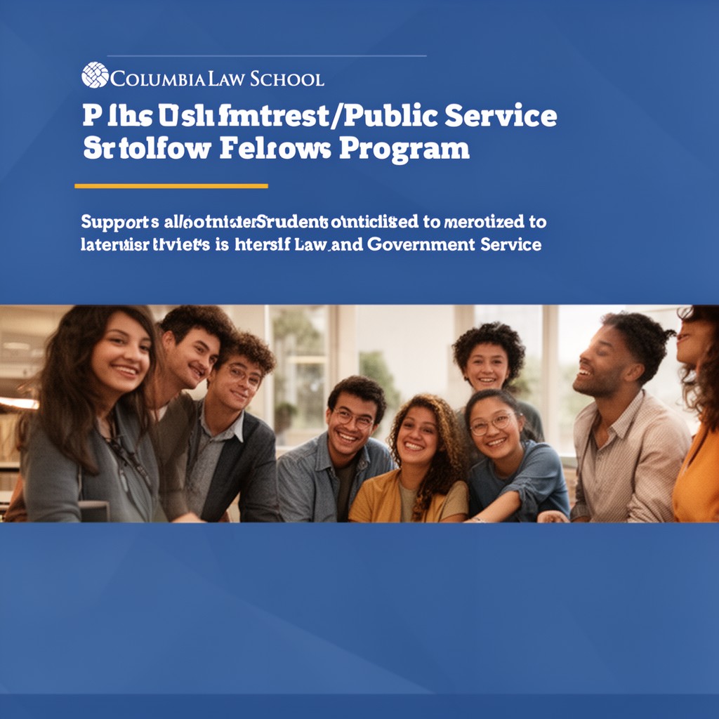 AI-generated illustration of Public Interest/Public Service Fellows Program