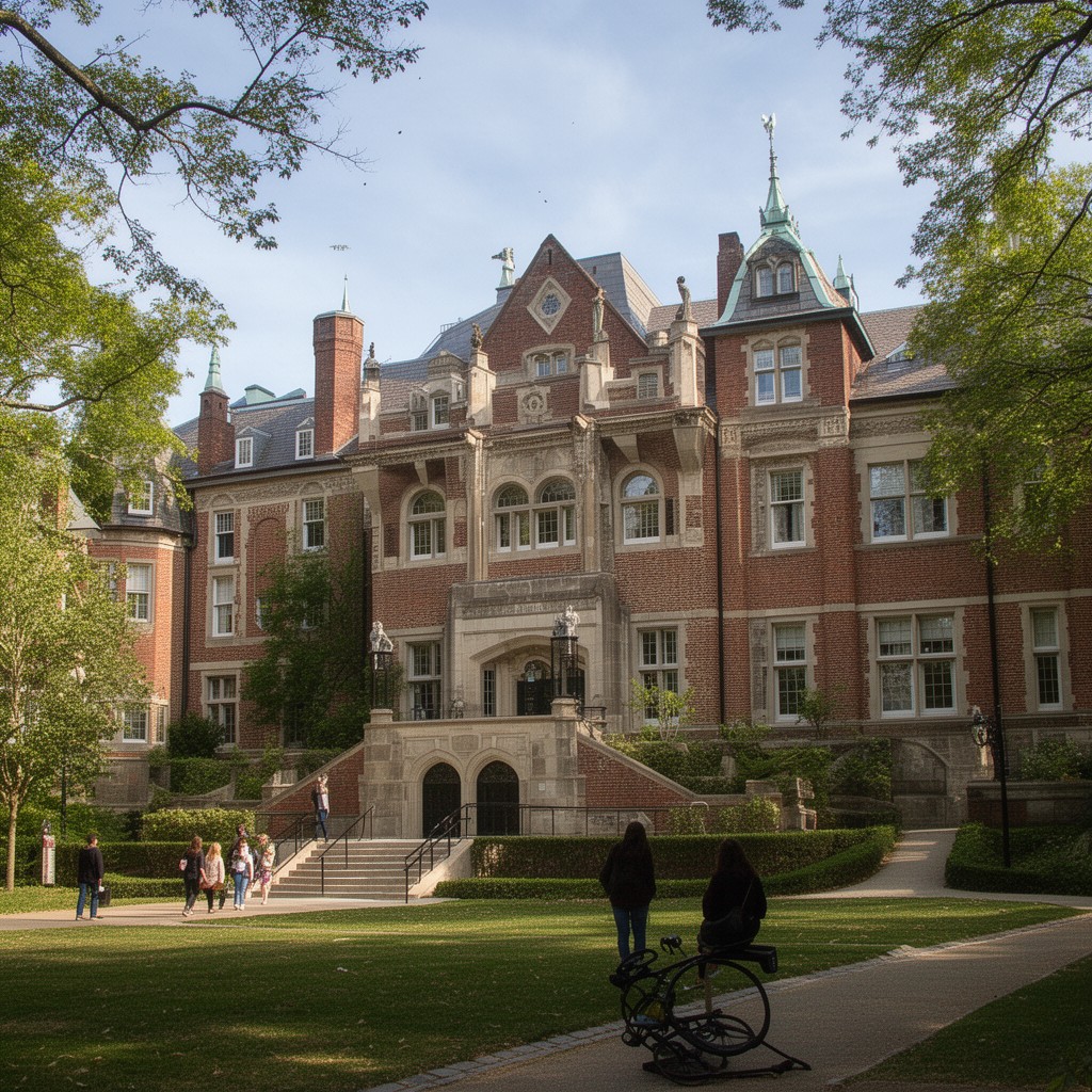 AI-generated illustration of East Campus