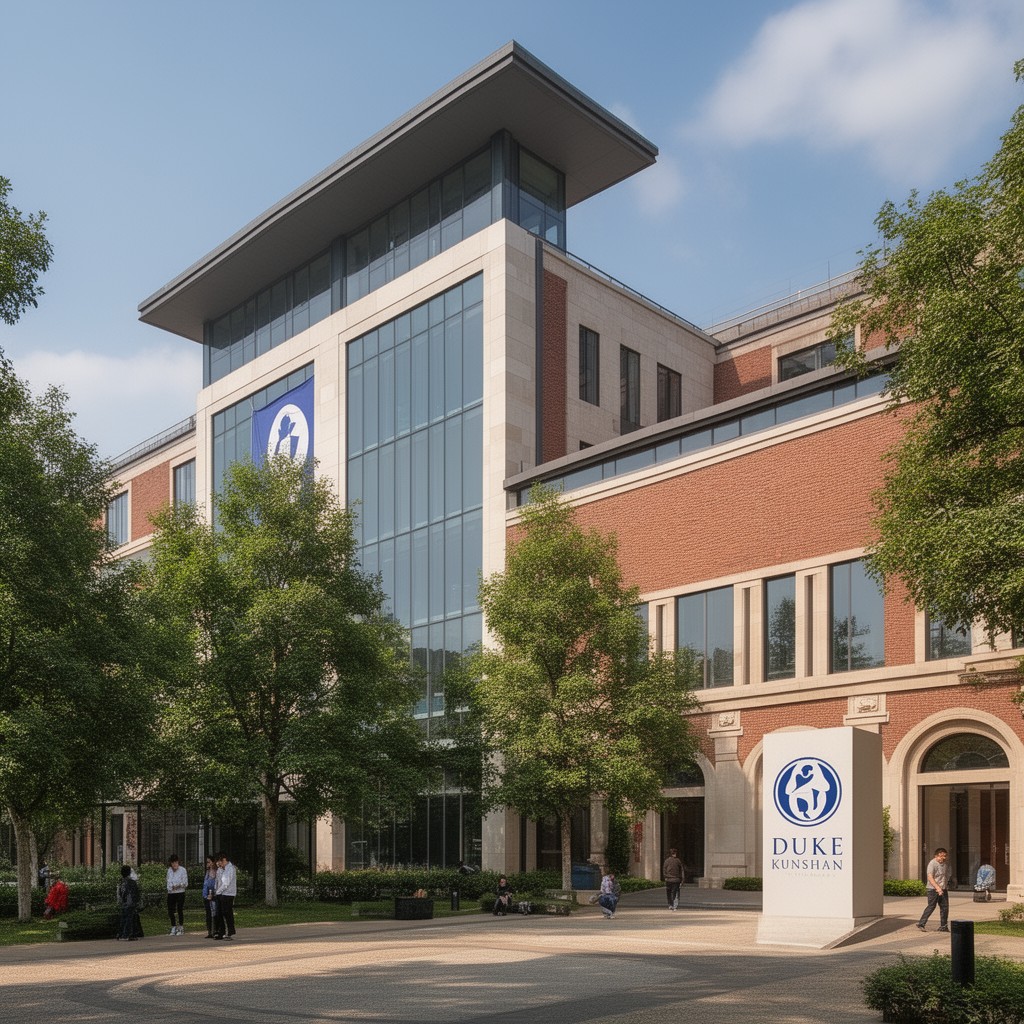 AI-generated illustration of Duke Kunshan University