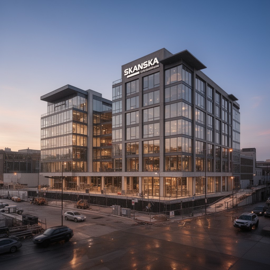 AI-generated illustration of Skanska USA Building Inc.