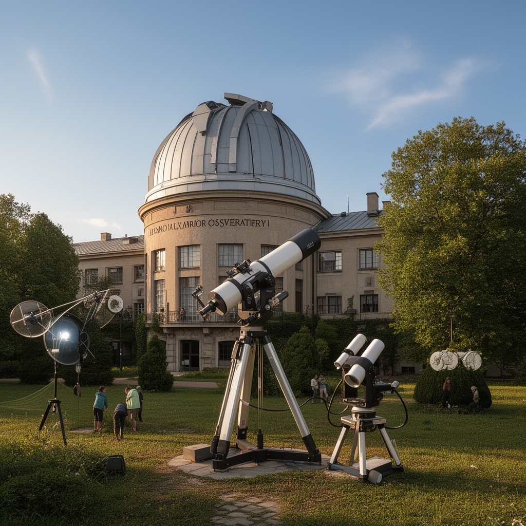 AI-generated illustration of Astronomical Observatory of the University of Warsaw