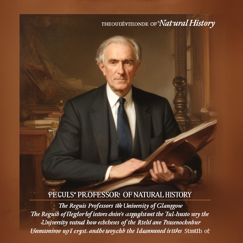 AI-generated illustration of Regius Professor of Natural History at the University of Glasgow