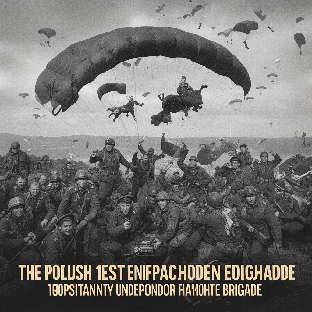 AI-generated illustration of Polish 1st Independent Parachute Brigade