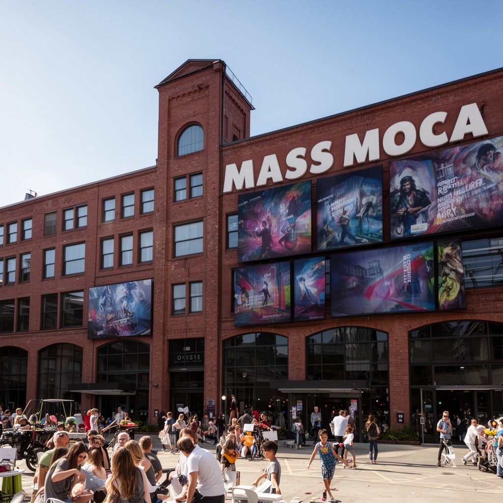 AI-generated illustration of Mass MoCA
