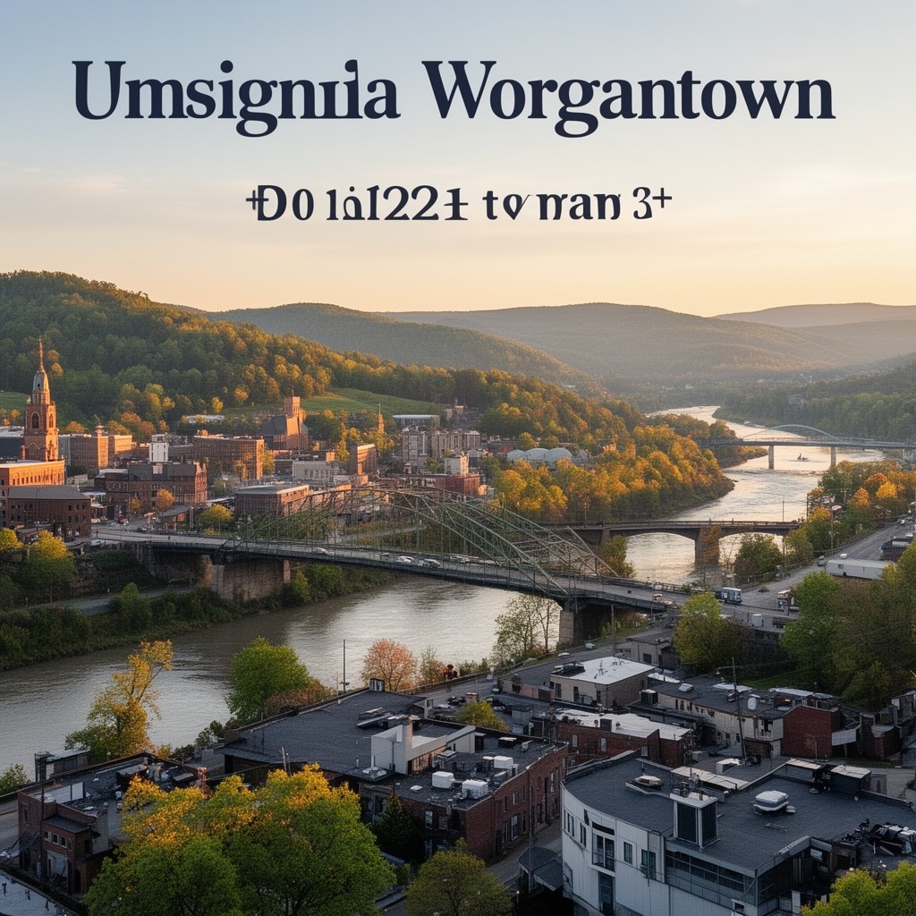 AI-generated illustration of Morgantown, West Virginia, United States
