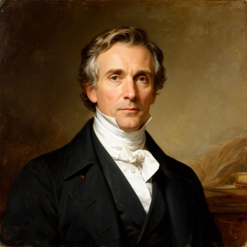 AI-generated illustration of Hans Christian Ørsted
