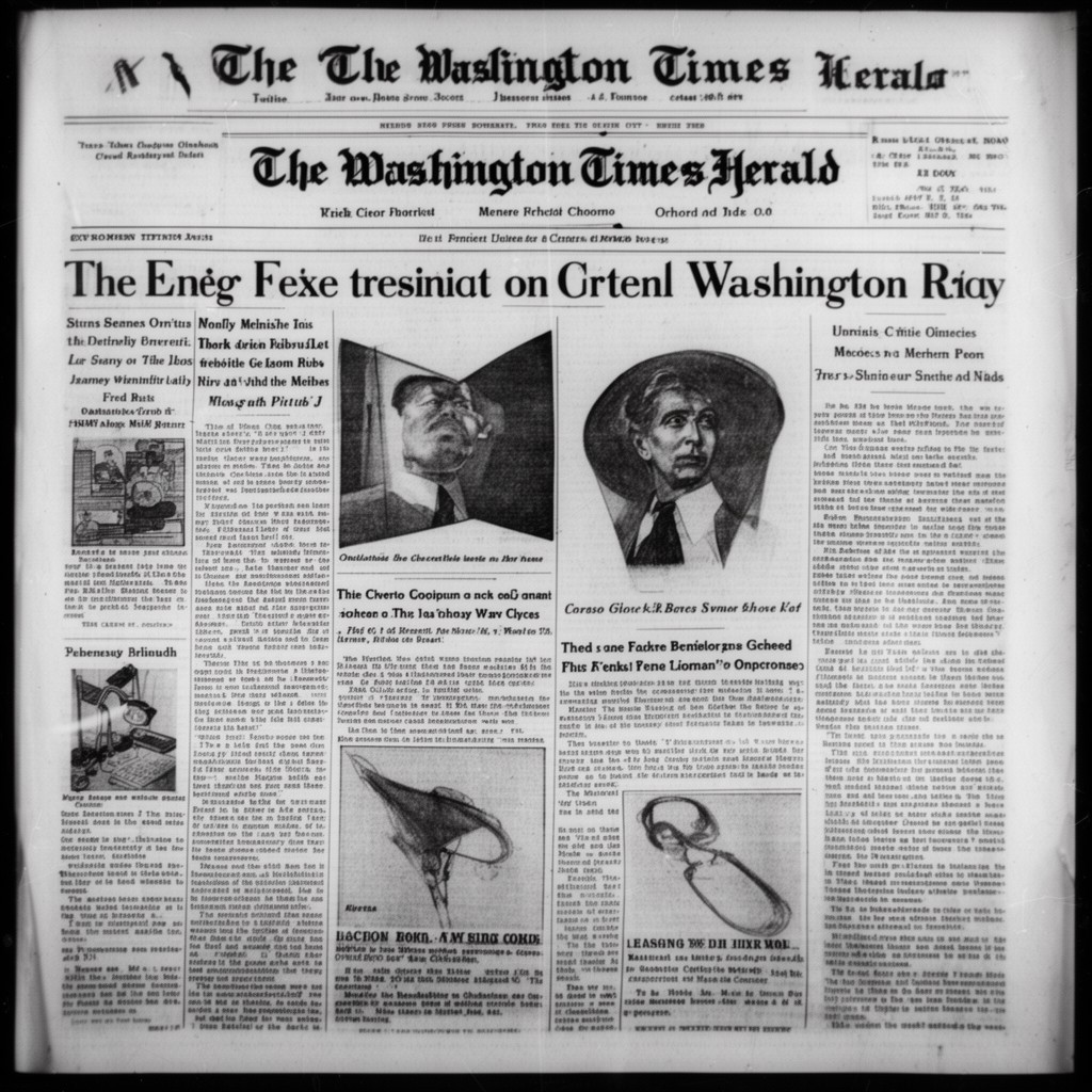 AI-generated illustration of The Washington Times-Herald