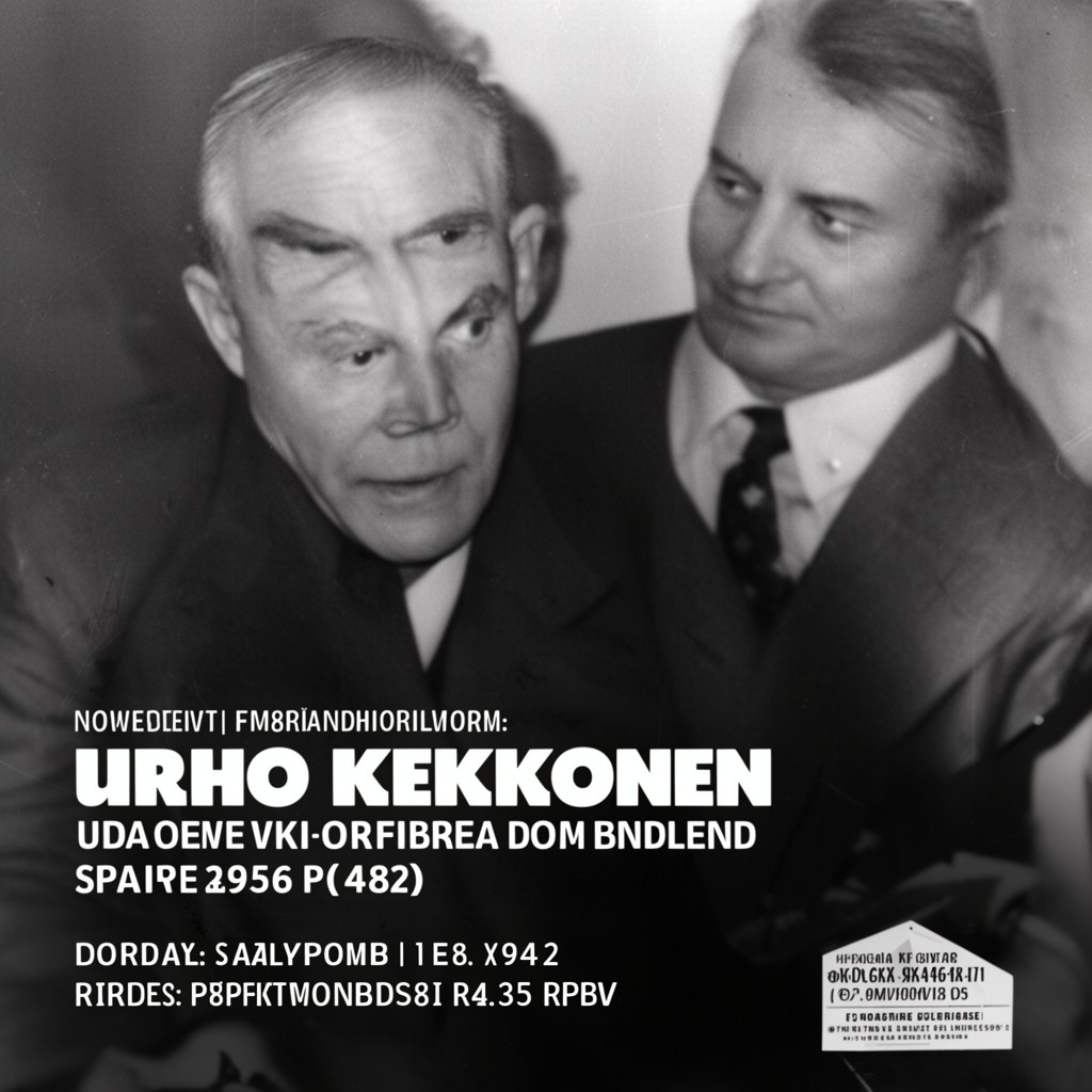 AI-generated illustration of Urho Kekkonen
