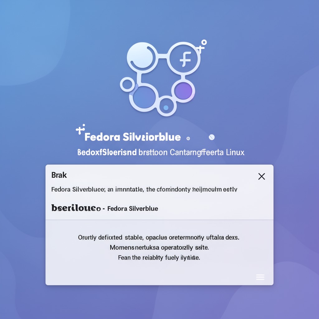 AI-generated illustration of Fedora Silverblue