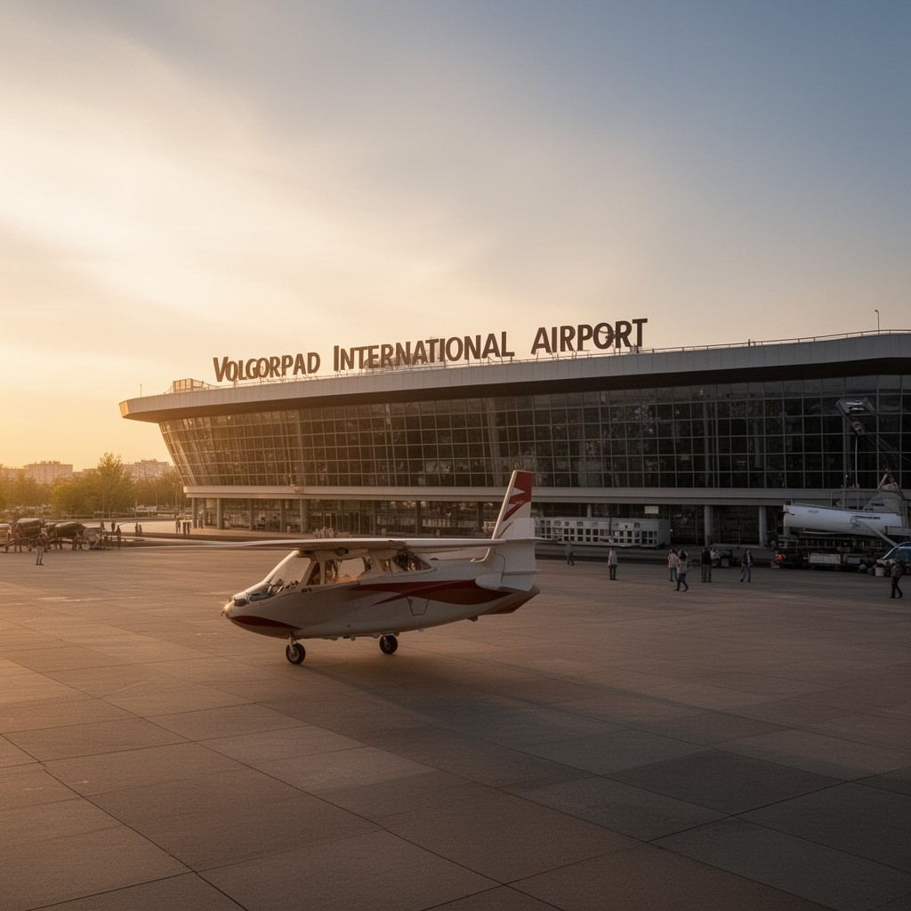 AI-generated illustration of Volgograd International Airport