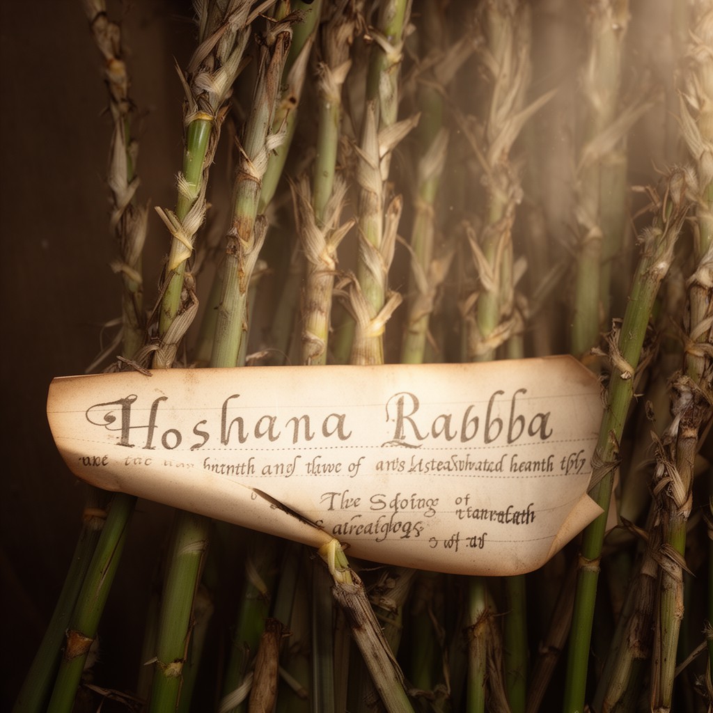 AI-generated illustration of Hoshana Rabbah