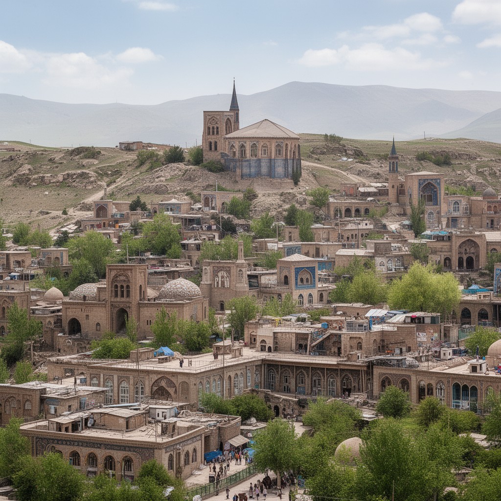 AI-generated illustration of Iranian Azerbaijan