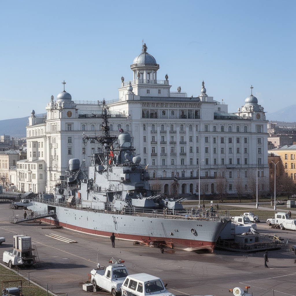 AI-generated illustration of Kuznetsov Naval Academy