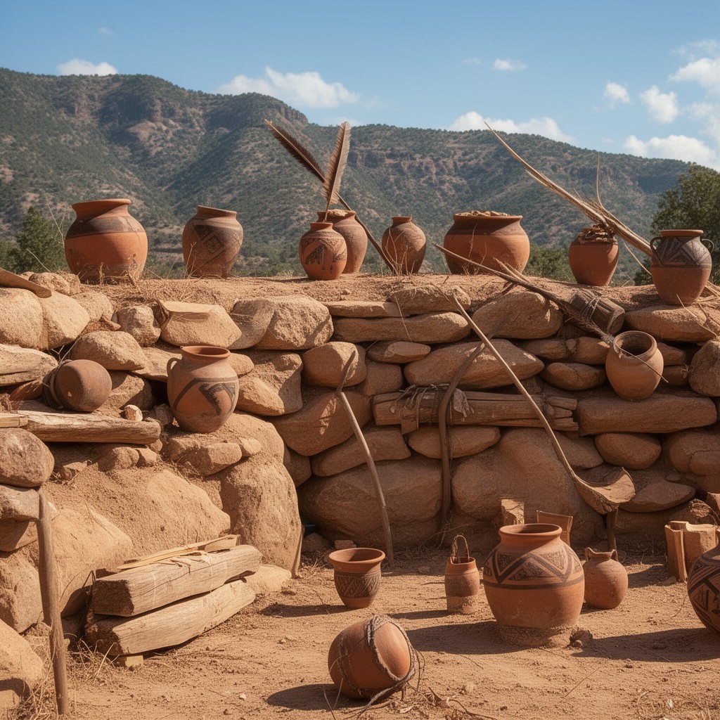 AI-generated illustration of Mogollon culture