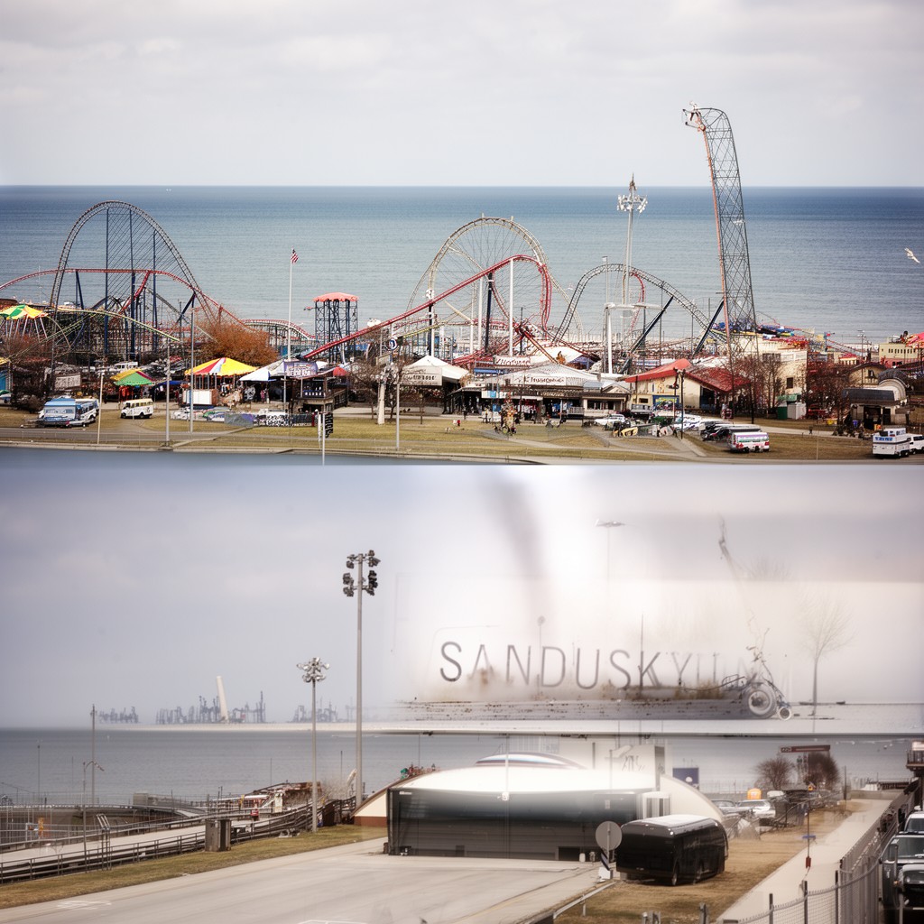 AI-generated illustration of Sandusky, Ohio