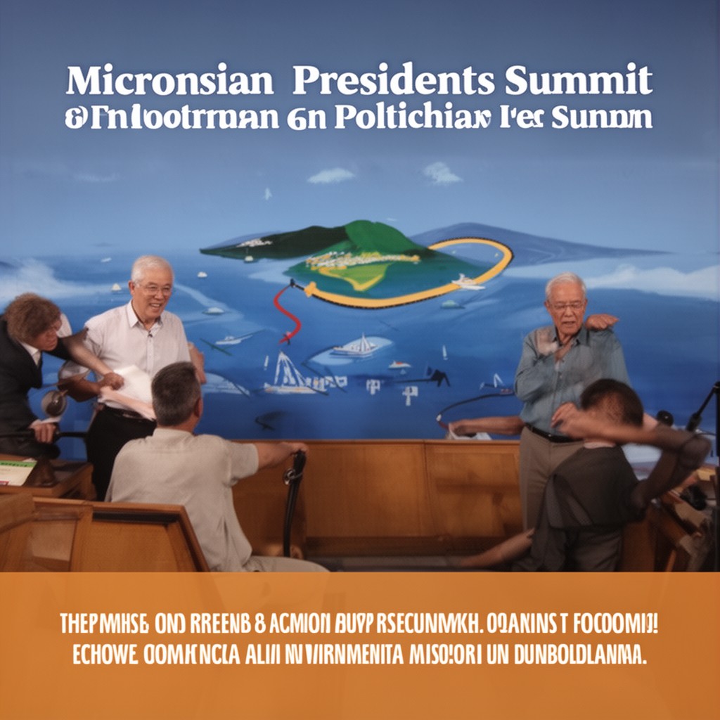 AI-generated illustration of Micronesian Presidents' Summit