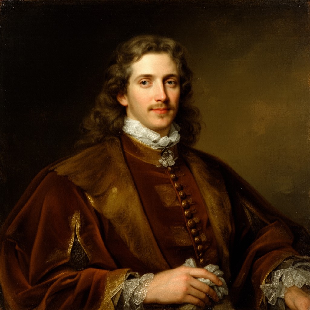 AI-generated illustration of Edmund Halley
