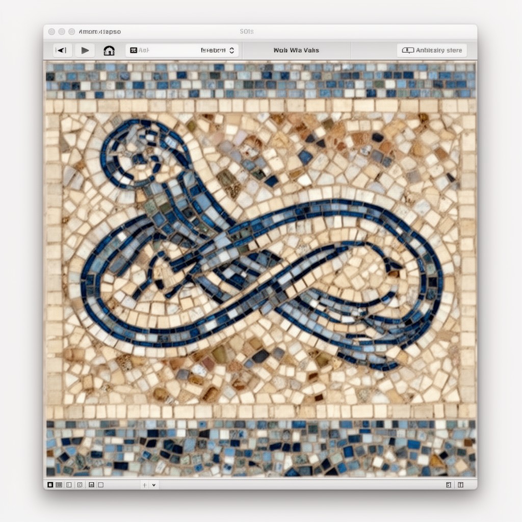 AI-generated illustration of Mosaic (web browser)