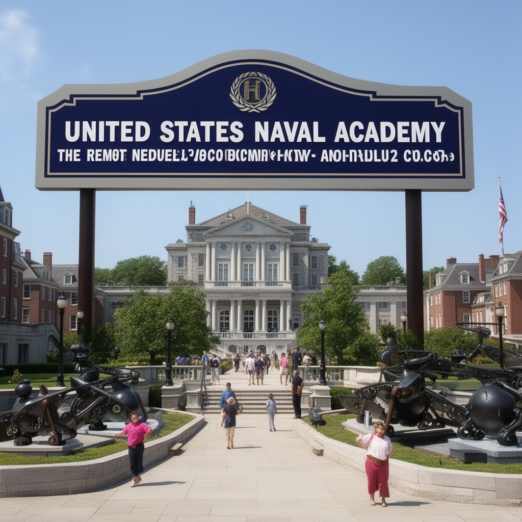 AI-generated illustration of United States Naval Academy