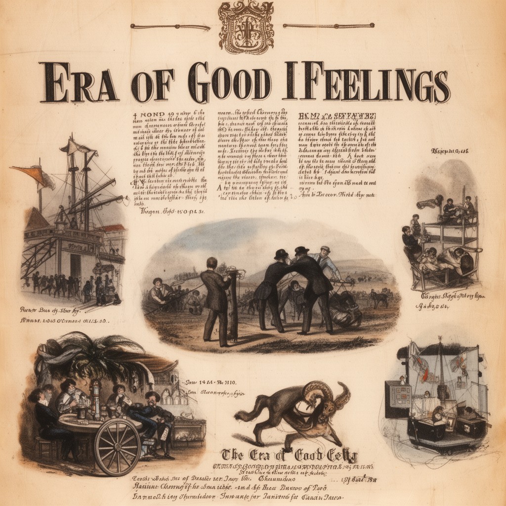 AI-generated illustration of Era of Good Feelings